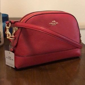 Red Coach Crossbody Purse